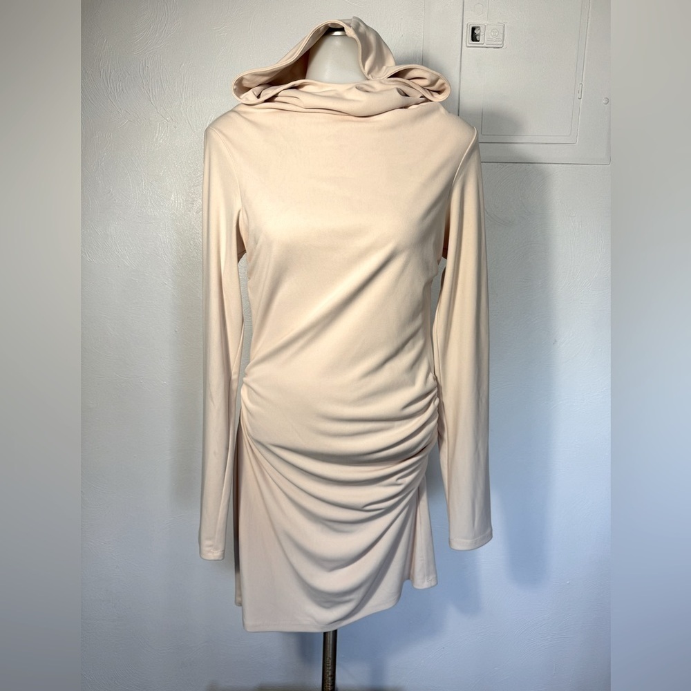 Zara NWT hooded dress open back long sleeve size small - Picture 7 of 12